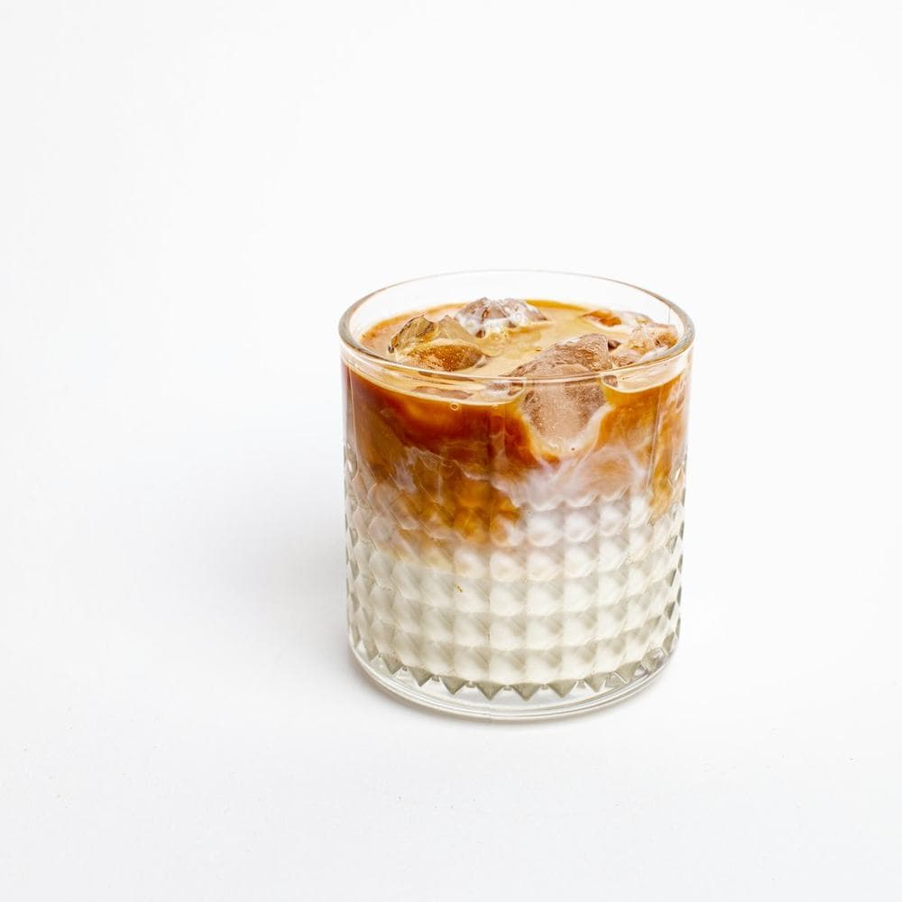 Vietnamese cold brew over condensed milk and ice