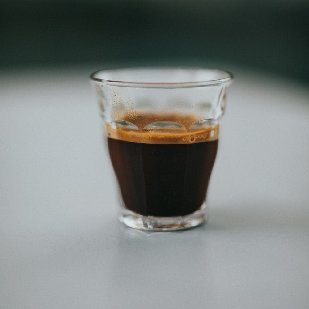 Espresso tonic over ice with a layered pour
